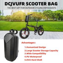 Bolsa de armazenamento para scooter elétrica, bolsa para guidão de bicicleta elétrica, bolsa de armazenamento com grande capacidade, à prova d'água, bolsa para guidão frontal - Image 1