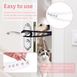 Porta elástica ajustável para animais de estimação, Trava Impede Cães e Gatos, Bloqueio de Portão, Manter Cão Fora, Gatos Acessórios, Suprimentos - Image 2