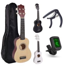 Miwayer-Ukulele Soprano para Iniciantes, Ukulele para Iniciantes, Havaiano Starter Uke, Ukalalee Guitarra com Gig Bag, Sintonizador Digital, Capo, 21 em - Image 1