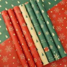 Atacado papel de embrulho de natal suprimentos de embalagem de presente caixa de presente de natal embrulho de presente de natal suprimentos de natal - Image 2