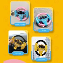 Infantil brilhante simulação volante brinquedos brinquedo das crianças educação precoce copilotos carrinho de volante brinquedos vocais - Image 6