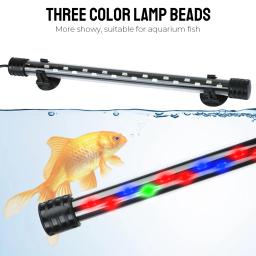 Lâmpada submersível para aquário, barra de luz para aquário, iluminação decorativa subaquática, RGB EU Plug, AC 90 ~ 260V, 28 cm, 38 cm, 48cm - Image 3