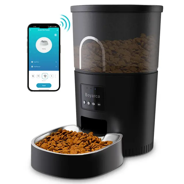 Alimentador Automático Inteligente para Gatos: Dispenser de Kibble Programável com Controle via App e Wi-Fi