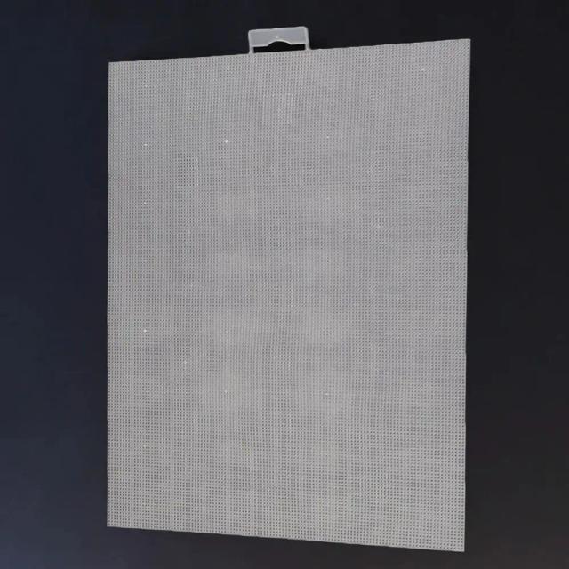Tela de Lona Plástica 14ct para DIY - Ideal para Bordados, Tricô e Ponto Cruz, 28x21cm, 1 Peça