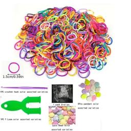 Elastic Loom Bandas Kit, Tecelagem e Lacing, Amizade Jóias Fazendo Kit, Acessórios de Halloween, Presente de Natal, 600 PCs/Set - Image 2