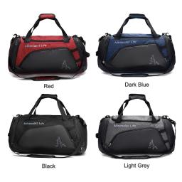 Saco de Fitness Impermeável de Nylon para Homens e Mulheres, Sacos de Viagem Esportiva, Grande Capacidade, Saco de Acampamento Exterior, Bolsa Crossbody - Image 5
