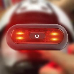 Impermeável LED Tail Light para capacete de bicicleta, sinal de segurança, lâmpada traseira, lanterna traseira, luz de advertência da motocicleta - Image 6