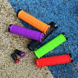 Ultraleve Mountain Bike Grips, guidão de ciclismo, sílica Gel, antiderrapante, absorção de choque, único bloqueio de expansão, MTB bicicleta Grips - Image 2
