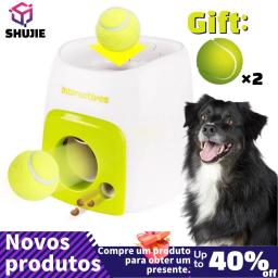 Dispensador interativo do alimento para o animal de estimação, bola de tênis, coisas do cão para cães, máquina da recompensa, brinquedos lentos, entre alimentador, 2022 - Image 1