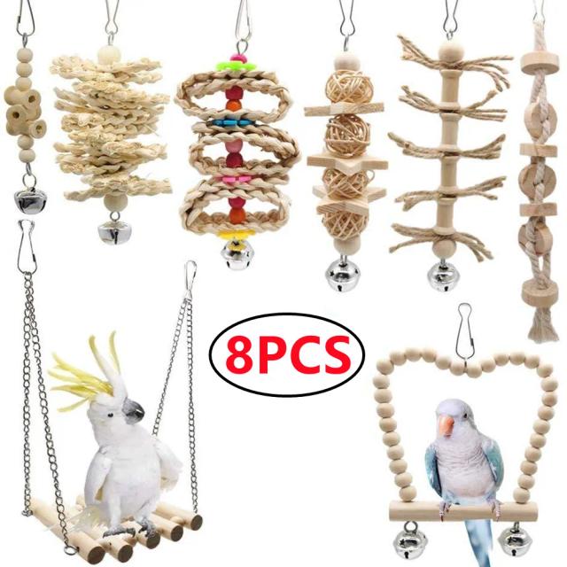 Brinquedos Interativos para Papagaios: Acessórios Diversos para Estimulação e Diversão do Seu Pássaro de Estimação