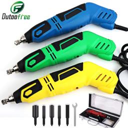 Máquina de gravura para madeira, Faca de escultura elétrica, Pequena esculpida, DIY ferramentas elétricas para escultura de raiz, carpintaria, 220V, 60W - Image 1