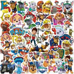 Cartoon Paw Patrol Anime Adesivos, DIY, skate, laptop, telefone, notebook, diário, carro, decalques engraçados para crianças, brinquedos adesivos, 10 pcs, 30 pcs, 50pcs - Image 2