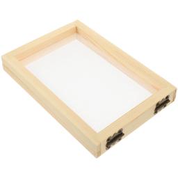 Tela de quadro para fazer papel, faça você mesmo, molde de madeira, artesanato, deckle, brinquedos de impressão, kit artesanal, ferramentas de molde para crianças, pacote de flores - Image 3