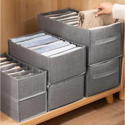 Organizadores de armazenamento dobrável, caixas divisórias para jeans, meias, sutiã, roupeiro, roupas, roupas íntimas, gaveta, conjuntos de armários - Image 3