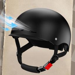 Capacete de bicicleta de meia face com forros removíveis, ventilação, absorção de choque, proteção, escalada, ciclismo, rafting, segurança, 1pc - Image 4