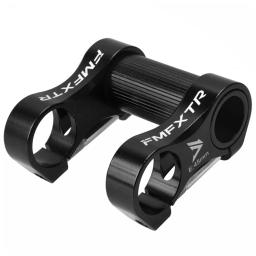 Extensão do guiador da bicicleta, liga de alumínio, ajustável, haste dupla, 25.4mm, ultra-leve, bicicleta dobrável Stem Riser - Image 3