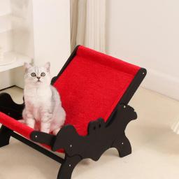 Cadeira Lounge Elevada para Animais de Estimação, Cama para Cães e Gatos, Cadeira - Image 4