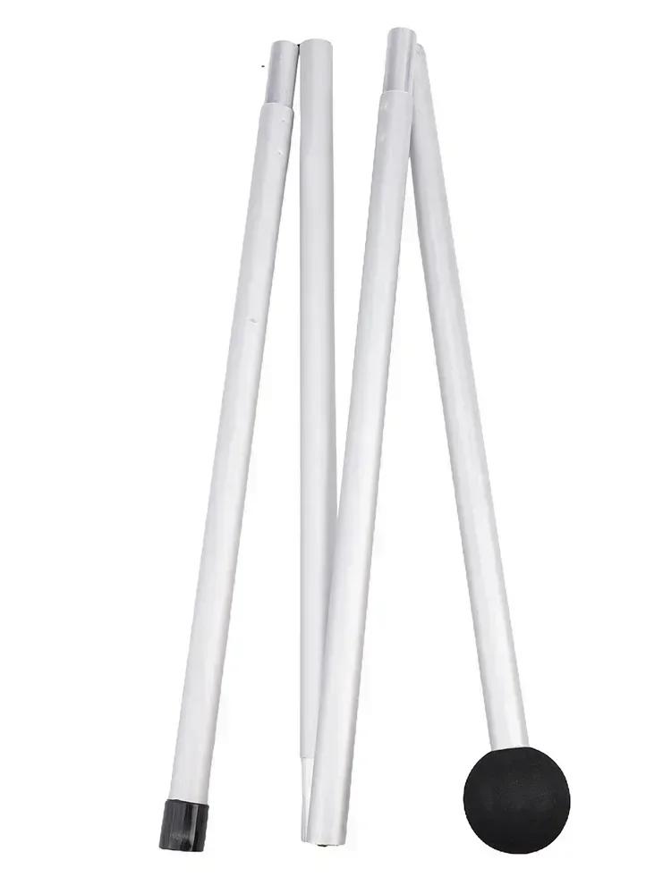 1pc 4/5 seção praia dossel pólo 1.6/2.1m dobrável praia dossel tenda pólo abrigo lona pólo liga de alumínio para tendas de acampamento - Image 1