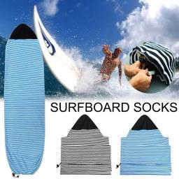 Lightweight Stretch Surfboard Sock Cover Saco protetor de paddleboard Capa dobrável de proteção para esqui Acessórios de surf - Image 1