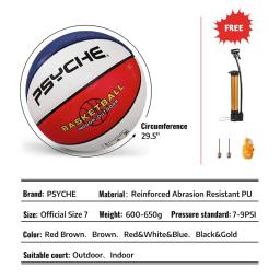 Psyche bola de basquete original para homens, interior e exterior, jogo de rua, jogo, treinamento, tamanho 7, 29,5" - Image 6