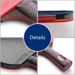 Huieson-Nano 9.8 Raquete De Tênis De Mesa De Carbono, Tecnologia Composta De Madeira E Pó De Carbono, Ping Pong Paddle com Caso, Best Seller - Image 3