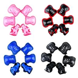 Equipamento de proteção para patins skate, joelheiras, cotoveleiras, guarda de pulso, ciclismo, patinação, bicicleta, scooter, crianças, adultos, 6 peças - Image 1