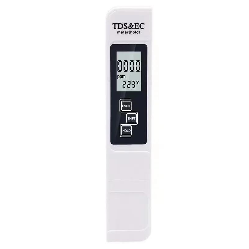 Profissional 3 em 1 água Tester, TDS CE Medidor de Temperatura, Digital LCD água Testing Pen, filtro de pureza, qualidade - Image 1