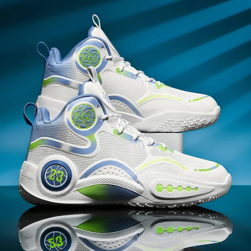 Calçado desportivo antiderrapante confortável para homem e mulher, basquetebol, resistente ao desgaste, treino de ginásio, nova moda, 45 - Image 1