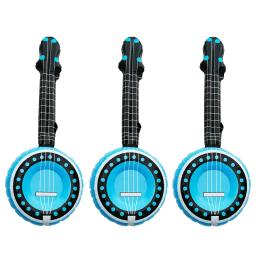 Brinquedos infláveis do instrumento musical para crianças, guitarra do PVC, suportes do partido do estágio, microfone de rádio, 1PC - Image 2
