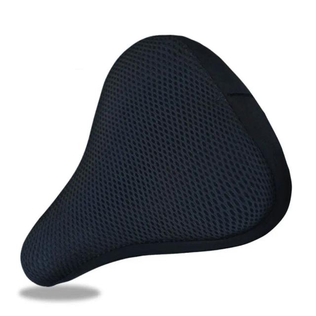 Almofada Confortável 3D para Bicicleta, Capa de Assento Respirável em Silicone Macio, Acessório Ideal para Ciclismo