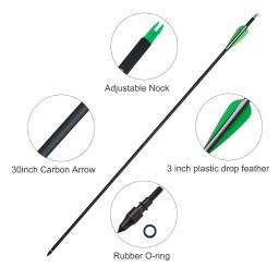 Carbon Archery Arrows para tiro ao ar livre, Sports Arrows, 31.5 polegadas, MIXO - Image 5