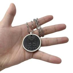 YEKBIOSCALAR-Colar De Pingente Redondo Personalizado para Homens e Mulheres, Unisex, Nova Chegada - Image 1