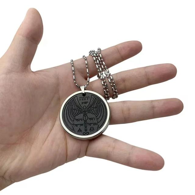 Colar de Pingente Redondo Personalizado YEKBIOSCALAR para Homens e Mulheres - Nova Chegada Unisex