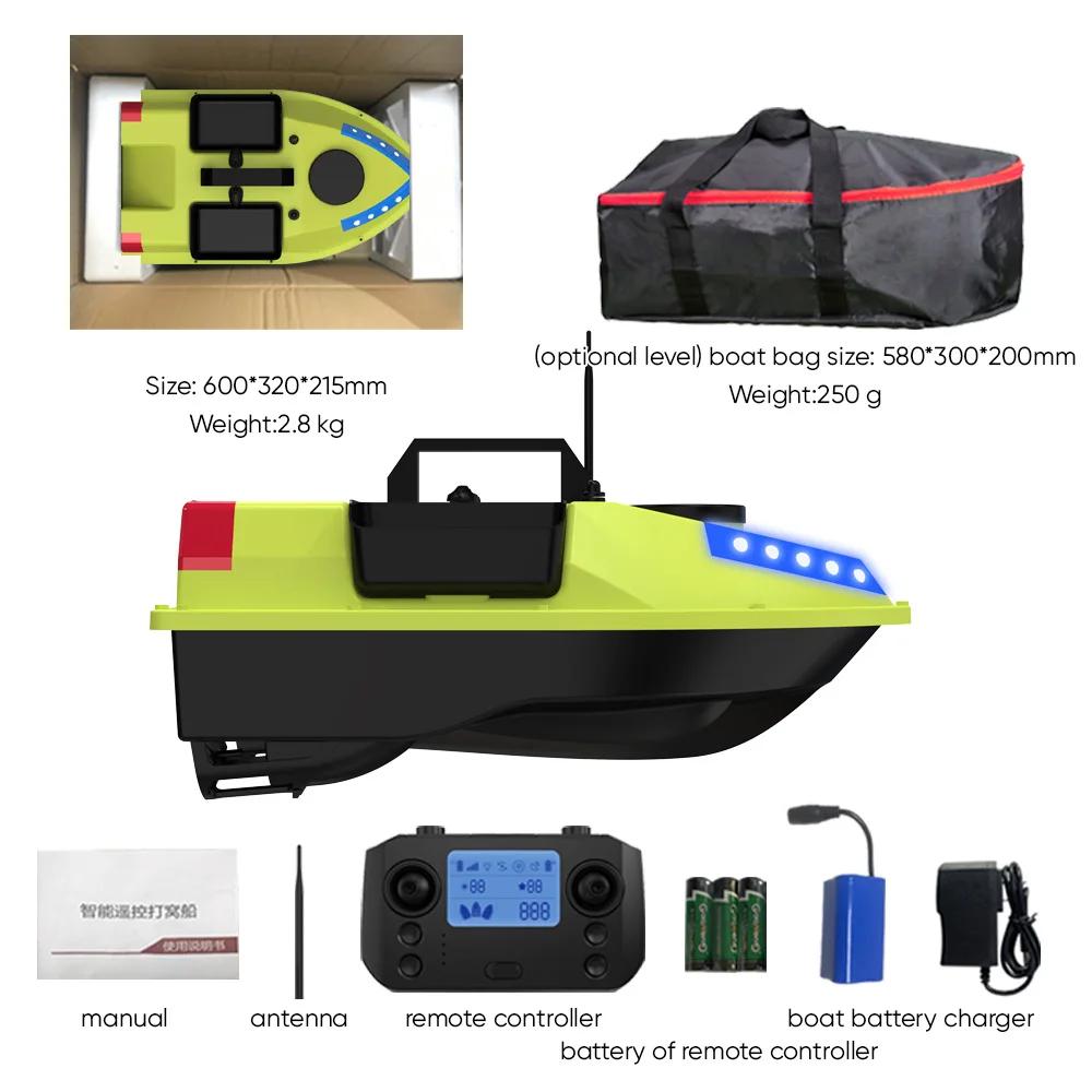 GPS RC Barco Isca, Controle Remoto Sem Fio, Barco Alimentador, 3 Recipientes Isca, 600m - Image 1