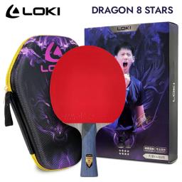 Loki dragon série raquete de tênis de mesa profissional ofensiva raquete de ping pong paddle bat 5 madeira 2 carbono 6/7/8/9/10 estrelas - Image 6