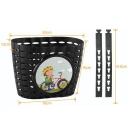 Cesta de armazenamento frontal de bicicletas para crianças, Transportador frontal para scooter, Bolsas para guidão, Scooter de ciclismo dos desenhos animados - Image 6