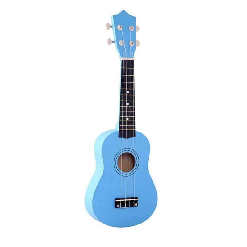 Ukulele soprano de 21 polegadas para iniciantes Hawaii guitarra de quatro cordas + corda + instrumento musical de picareta - Image 1