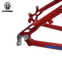 Quadro de mountain bike TAOK de 24 polegadas, freio a disco específico, tubo sem costura de liga de alumínio, quadro triangular de bicicleta, para entusiastas de MTB - Image 4