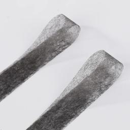 50m dupla face pa interlining tecido adesivo preto branco roupas vestuário ferro na bainha fita entrelaçamento web para costura diy - Image 6