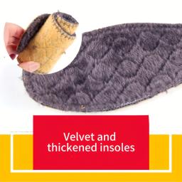 Tênis masculinos de algodão quente com zíper botas de tornozelo de neve, sapatos casuais sapatos de grife botas de neve à prova dwaterproof água sapato frete grátis - Image 6