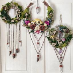 Mubarak Rattan Wreath Circle para porta da frente, aros DIY, videira guirlanda, forma da lua, artesanato para decoração de Natal, verão, 2 pcs - Image 4