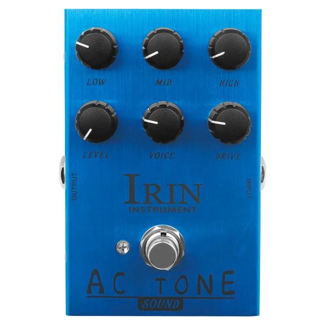 Pedal de Efeito para Guitarra Elétrica IRIN Extreme Band Controller com Overdrive, Distorção, Delay e Alto-falante Integrado