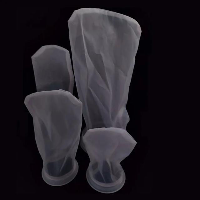 Saco de Filtro de Aquário Super Fino Lavável e Reutilizável com Moldura para Peixes Marinhos e Sistema de Filtração