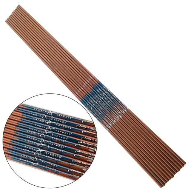 6/12 pçs 100% eixos de seta de carbono puro 32 "spine400 500 600 id6.2mm pele de madeira tiro com arco composto tradicional caça