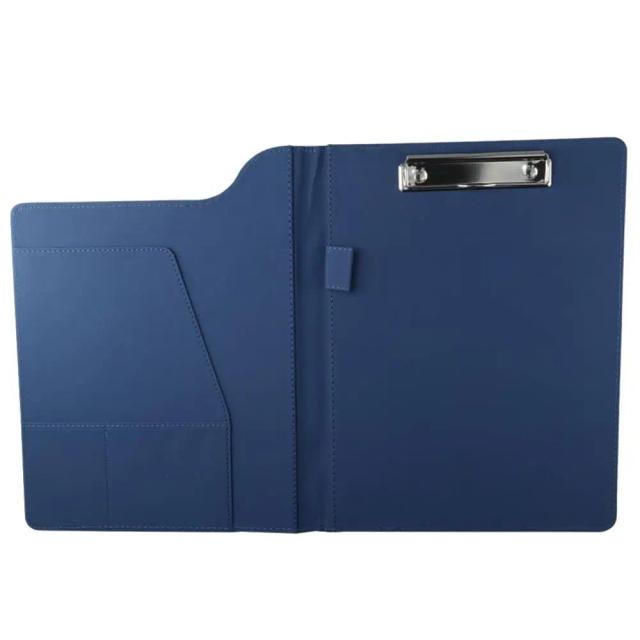 Organizador de Couro para Carteira com Prancheta e Suporte para Caneta, Ideal para Papelaria e Materiais de Escritório A4