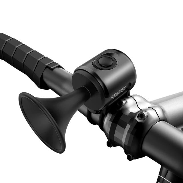 Campainha Eletrônica para Bicicleta e E-bike com Sirene e Alarme de Trompete - Segurança e Áudio de 120 dB para Ciclismo e Scooter
