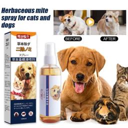 Spray herbáceo de limpeza de ácaros para animais, sem lavagem, tratamento de insetos externos, suprimentos de saúde anti-piolhos, seguro - Image 2