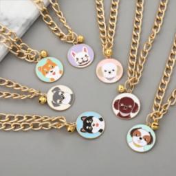 Pet Dog Colar com Sino Hip Hop Estilo Puppy Collar Moda Colar De Gato Padrão Dos Desenhos Animados Pet Gatinho Colar Chihuaua Suprimentos - Image 2
