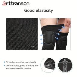 Voleibol Espessa Esponja Protetora Joelheiras, Protetor Anti-Colisão, Non-Slip Wrestling Dança Pads, 1 Par, 2Pcs - Image 6