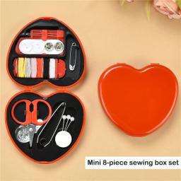 Portátil Mini Costura Box Set, Kit De Costura Doméstica, Sacos De Armazenamento, Organizador De Diversos, Ferramentas Home, Acessórios De Costura, 8Pcs - Image 3